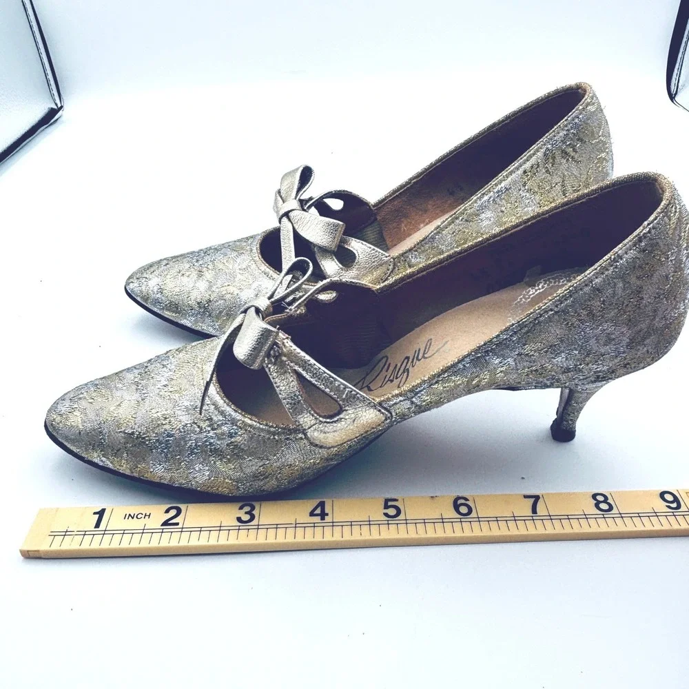 ANTIQUE 1910s-1920s Edwardian/Flapper Heels Shoes